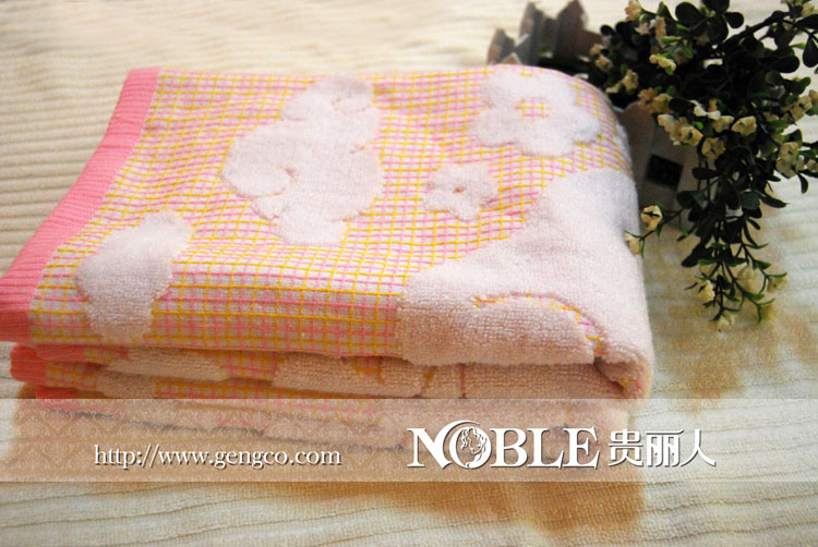 竹纤维布艺枕巾粉色